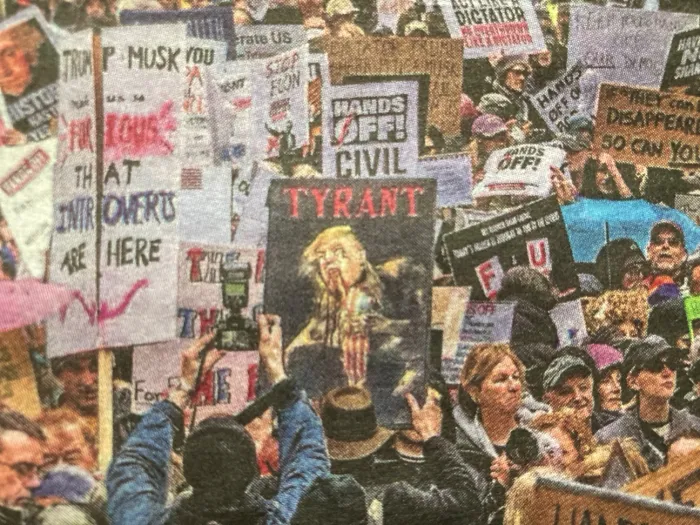 Art in 2025 Anti-Trump Rally