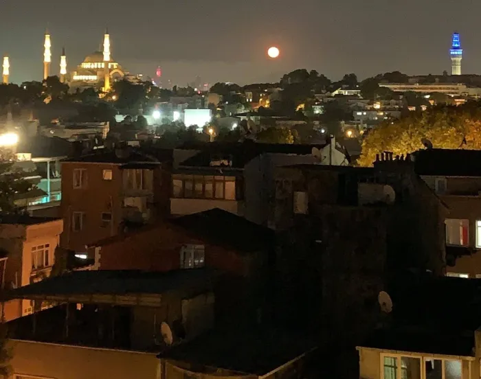 Istanbul skyline at night