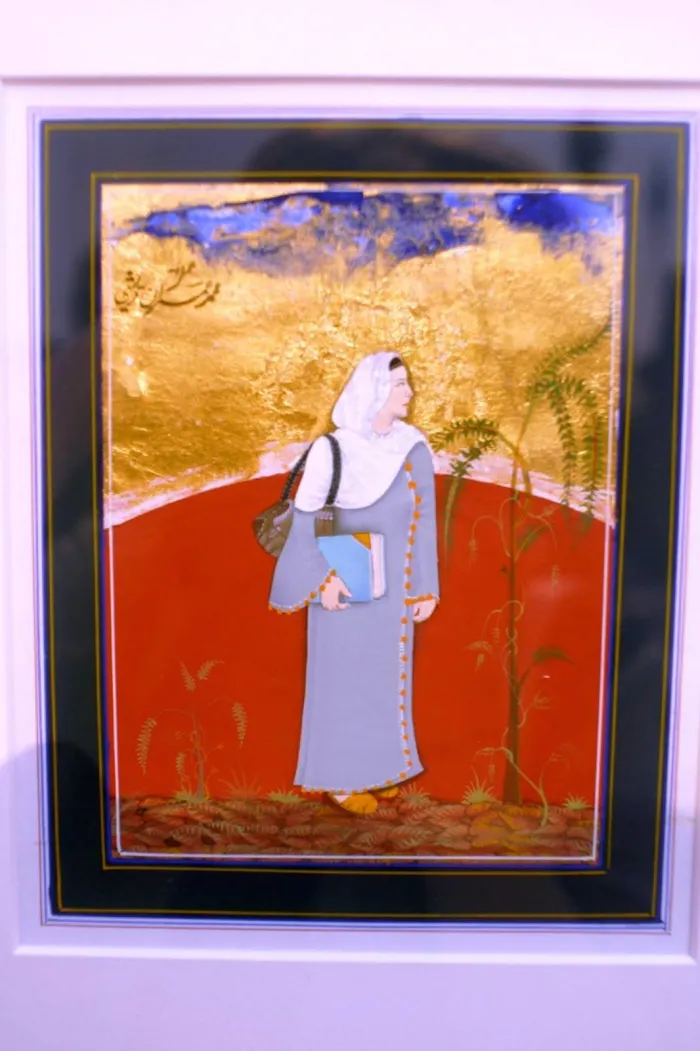 Portrait of a woman looking into the distance