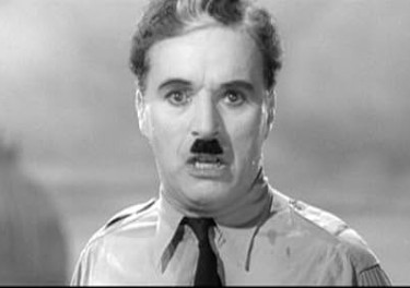 Chaplin as The Great Dictator