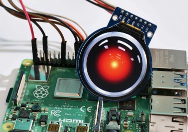 a close up of an electronic device with a red light
